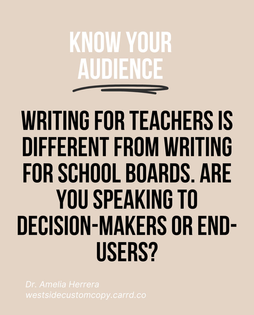 Are you speaking to decision makers or end users?